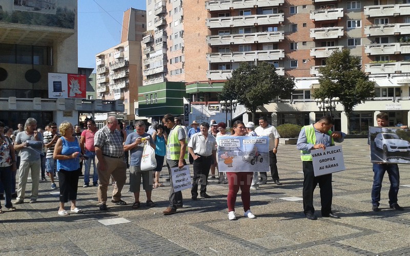 Codrenii au protestat inclusiv în fața Prefecturii Satu Mare