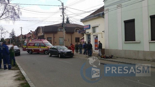 accident satu mare moped