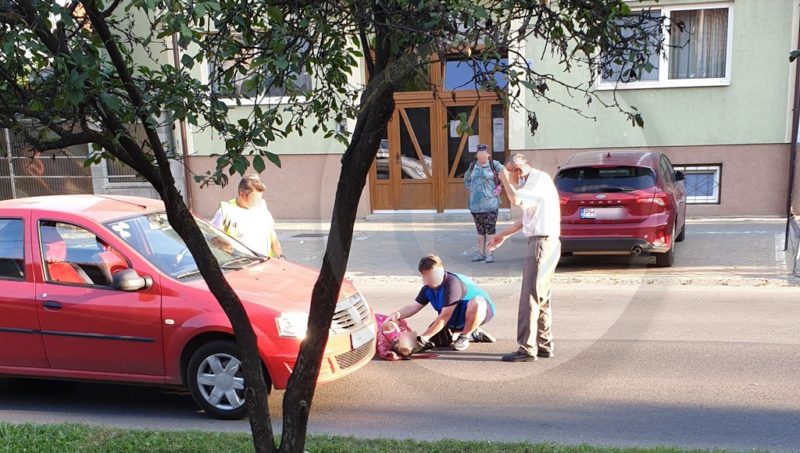 FOTO Accident foarte grav în municipiul Satu Mare Femeie lovită de o