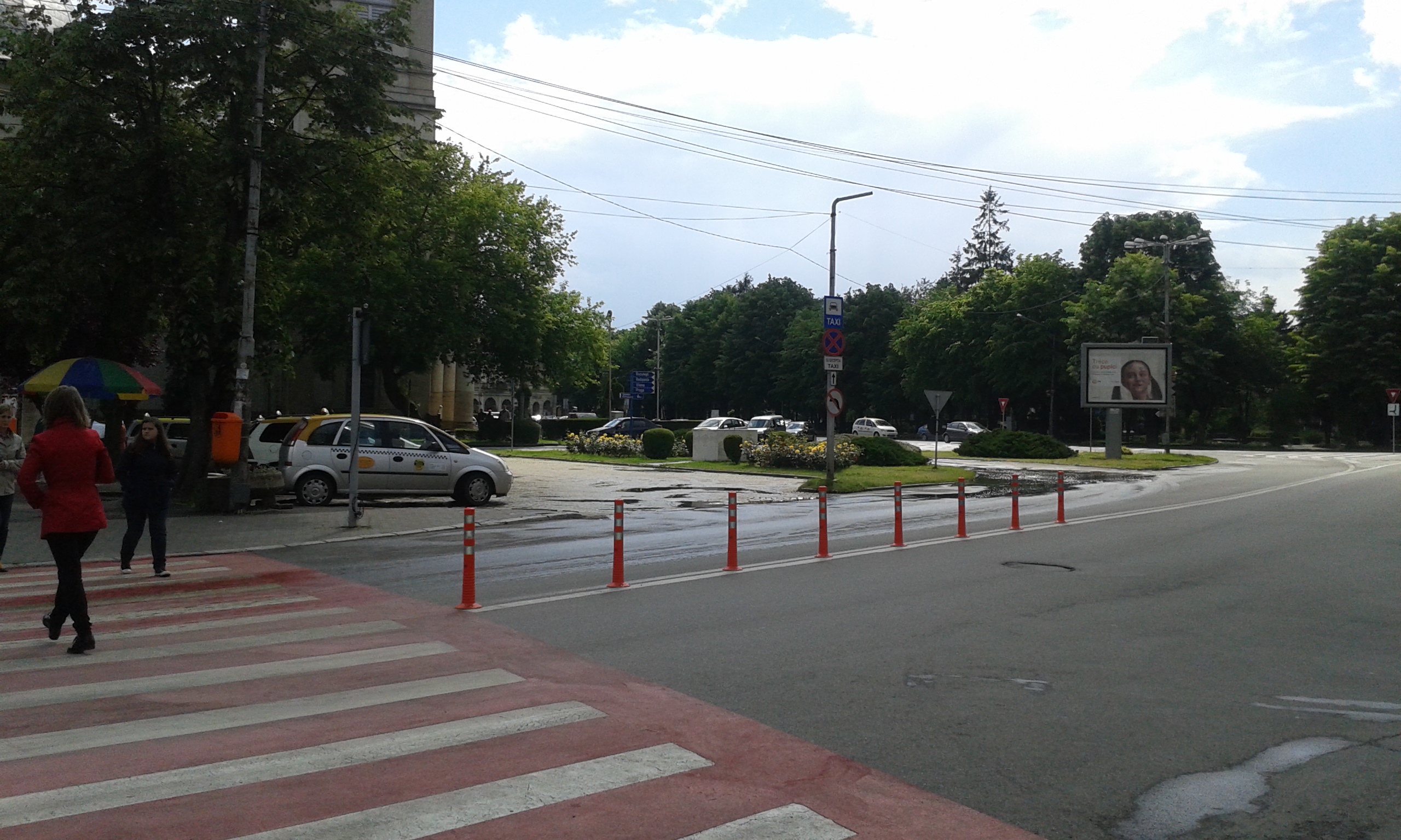 Liber la accidente în CENTRUL Sătmarului. Se poate VIRA spre STÂNGA de pe strada Horea