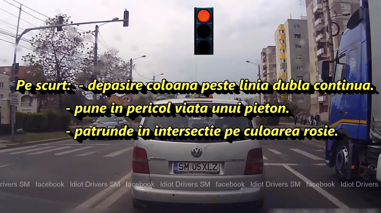 O ŞOFERIŢĂ, la un pas să CALCE un PIETON în Satu Mare. VIDEO REVOLTĂTOR
