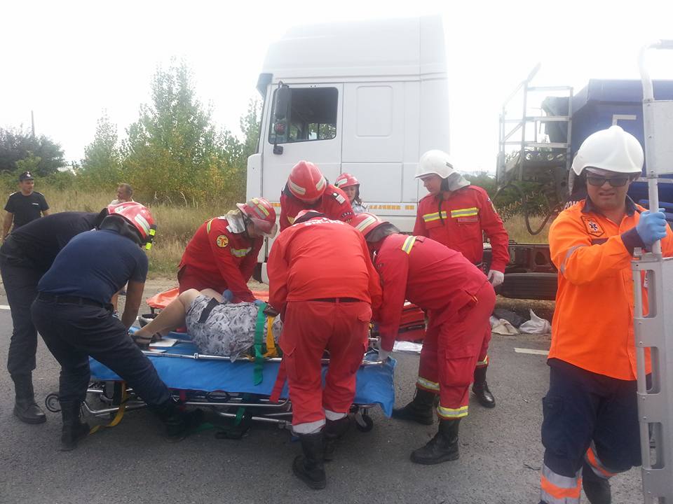 Femeie rănită într-un accident de circulație în județul Satu Mare