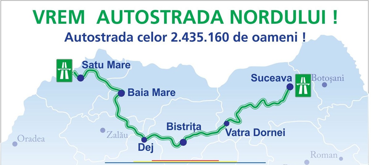 Autostrada Nordului, către Satu Mare, se va construi pe bucăți. S-au dat primele avize