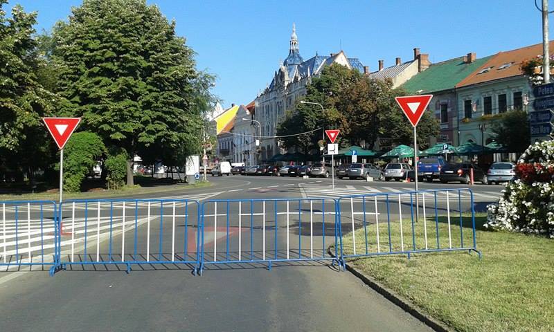 HARTĂ. Traficul rutier, închis total în Piața Libertății, timp de patru zile