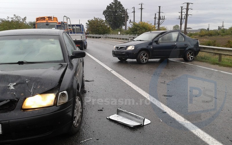 Accident în lanț între Satu Mare și Carei. Un bărbat a ajuns la Urgențe