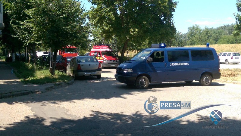 FOTO&VIDEO. Alarmă cu bombă în Micro 17, în Satu Mare. Intervin pirotehniștii