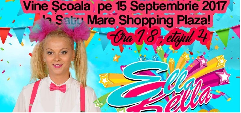 Super spectacol Ella Bella la Satu Mare Shopping Plaza! Tombolă cu premii pentru copii