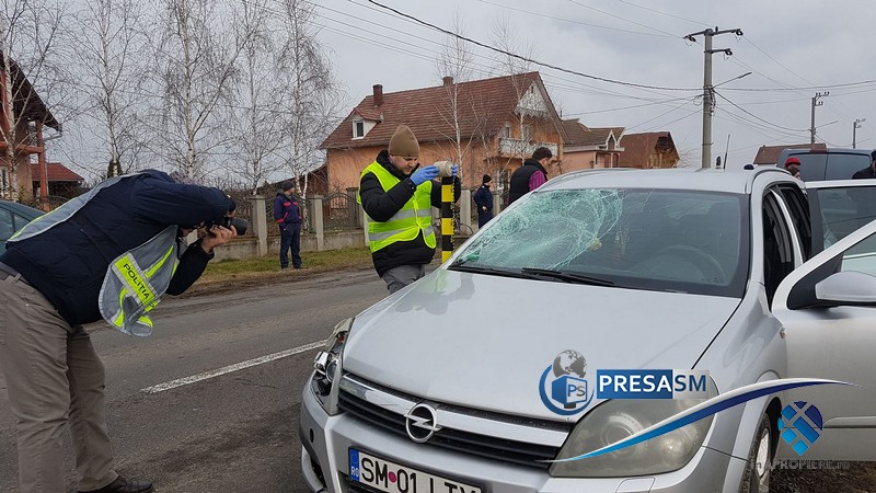 FOTO&VIDEO. Accident mortal în Odoreu. Biciclist, spulberat de o mașină