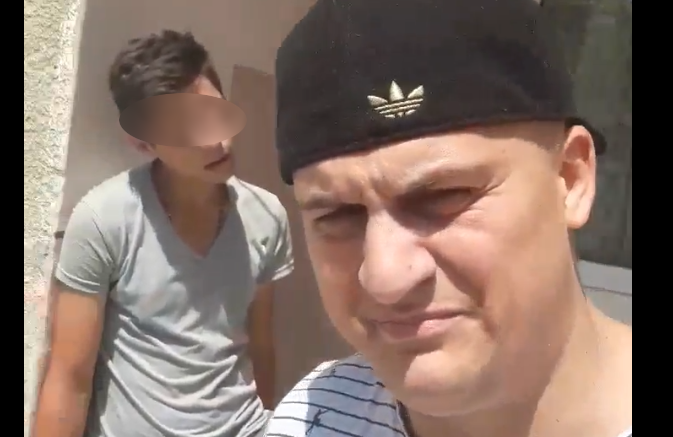 VIDEO. Tânăr, aparent drogat, filmat în municipiul Satu Mare. Apel către autorități