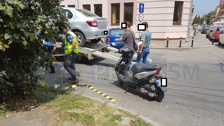 FOTO. Dosar penal în cazul ofițerului SRI care a lovit cu mașina un mopedist