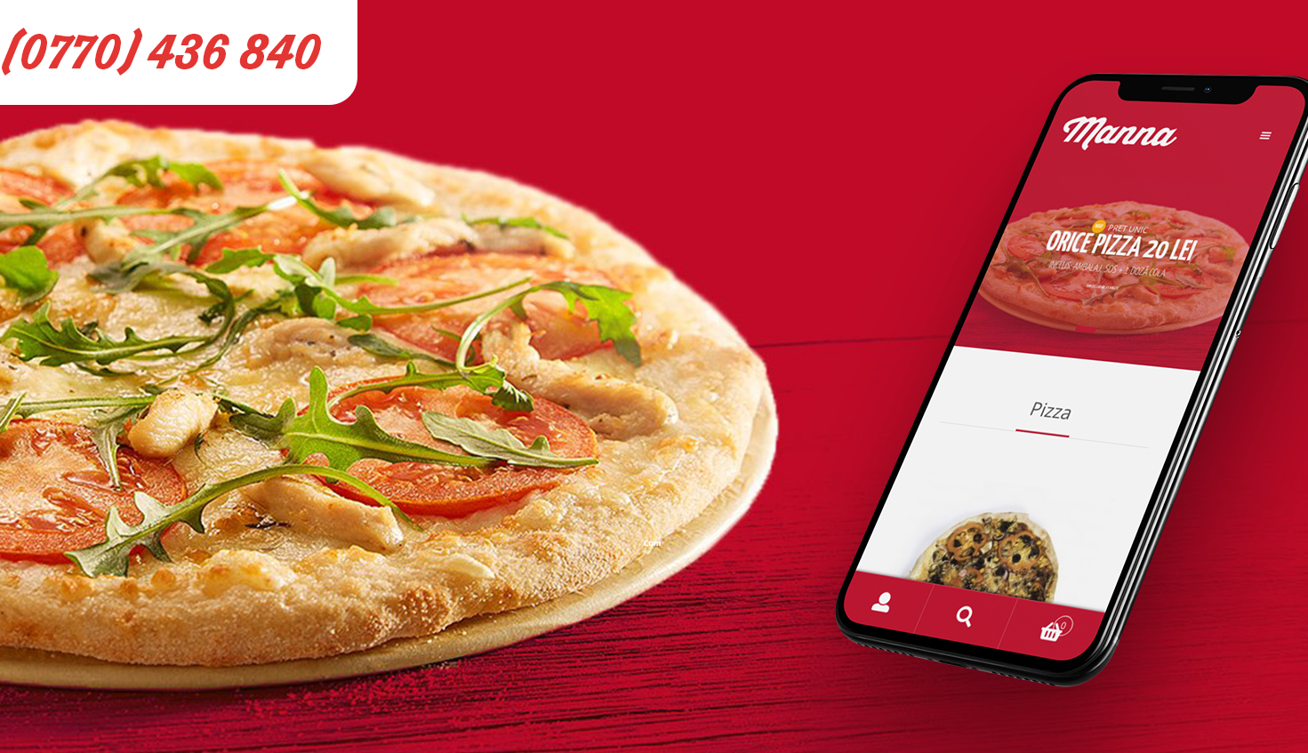 Asta da ofertă! Comanzi o pizza delicioasă, iar ambalajul, sosul și sucul sunt gratis