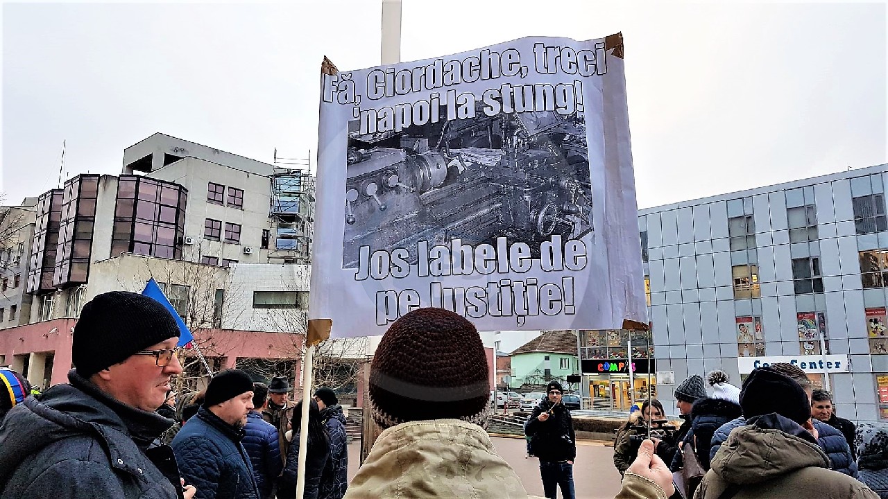 Protest la Satu Mare față de OUG 7. Plimbare civică pentru independența Justiției
