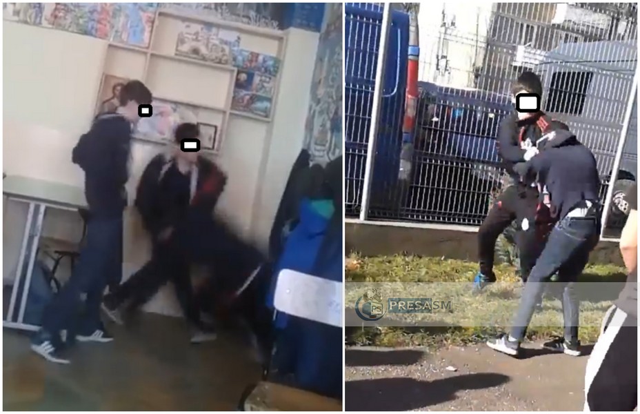 VIDEO. Cine sunt elevii care s-au bătut în mod repetat. Conducerea școlii a demarat o anchetă