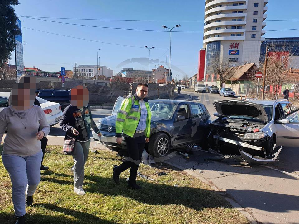 FOTO/VIDEO. Cine a fost de vină pentru accidentul din centrul municipiului Satu Mare