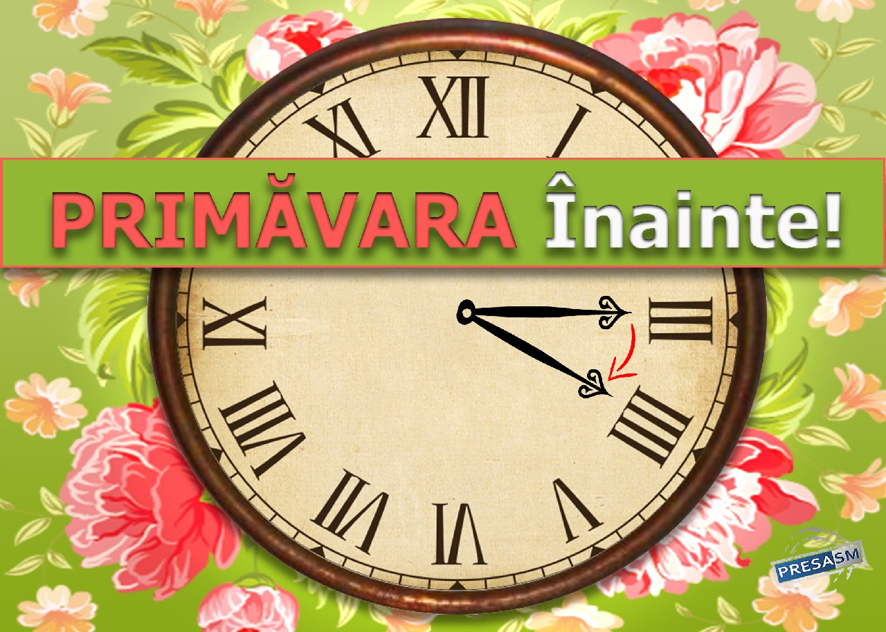 Nu uitați, în weekend trecem la ora de vară! Se dau ceasurile înainte