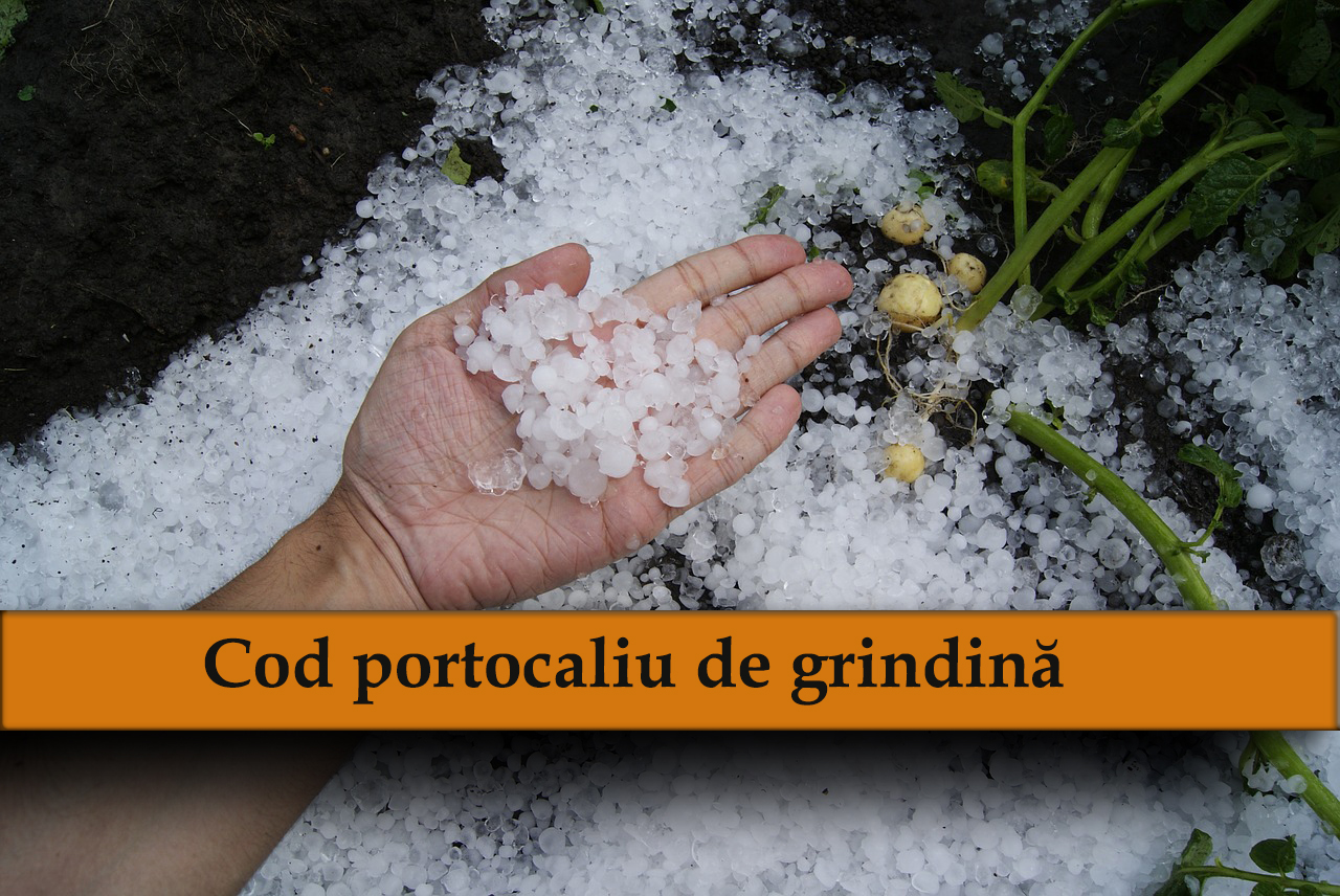 AVERTIZARE. Cod portocaliu de grindină și vijelii în județul Satu Mare!