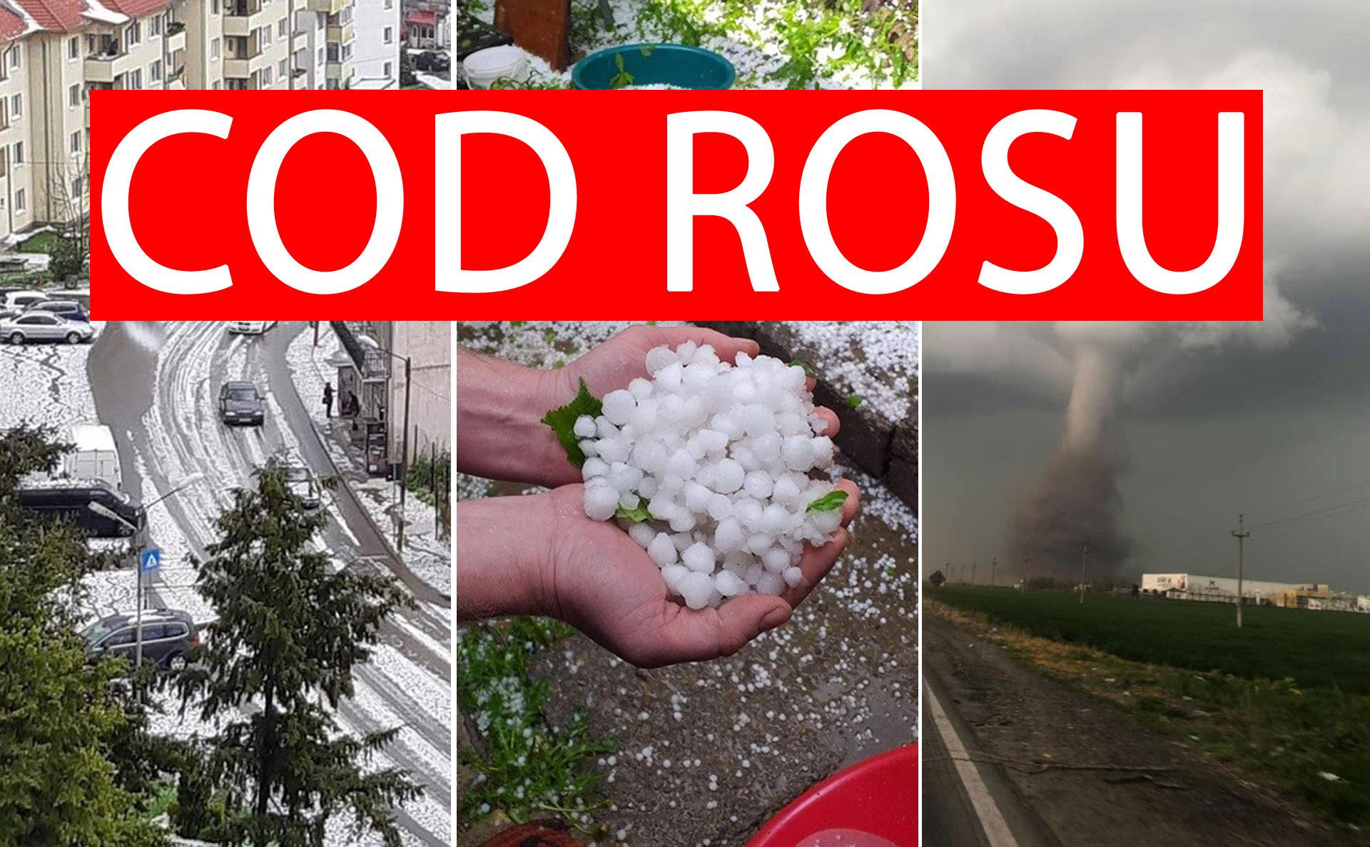 RO-ALERT: Cod roșu la Satu Mare! Grindină de mari dimensiuni