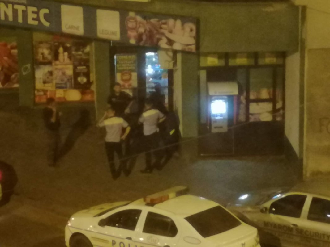 FOTO/VIDEO. Hoț prin în flagrant în centrul Sătmarului. Ce spun polițiștii