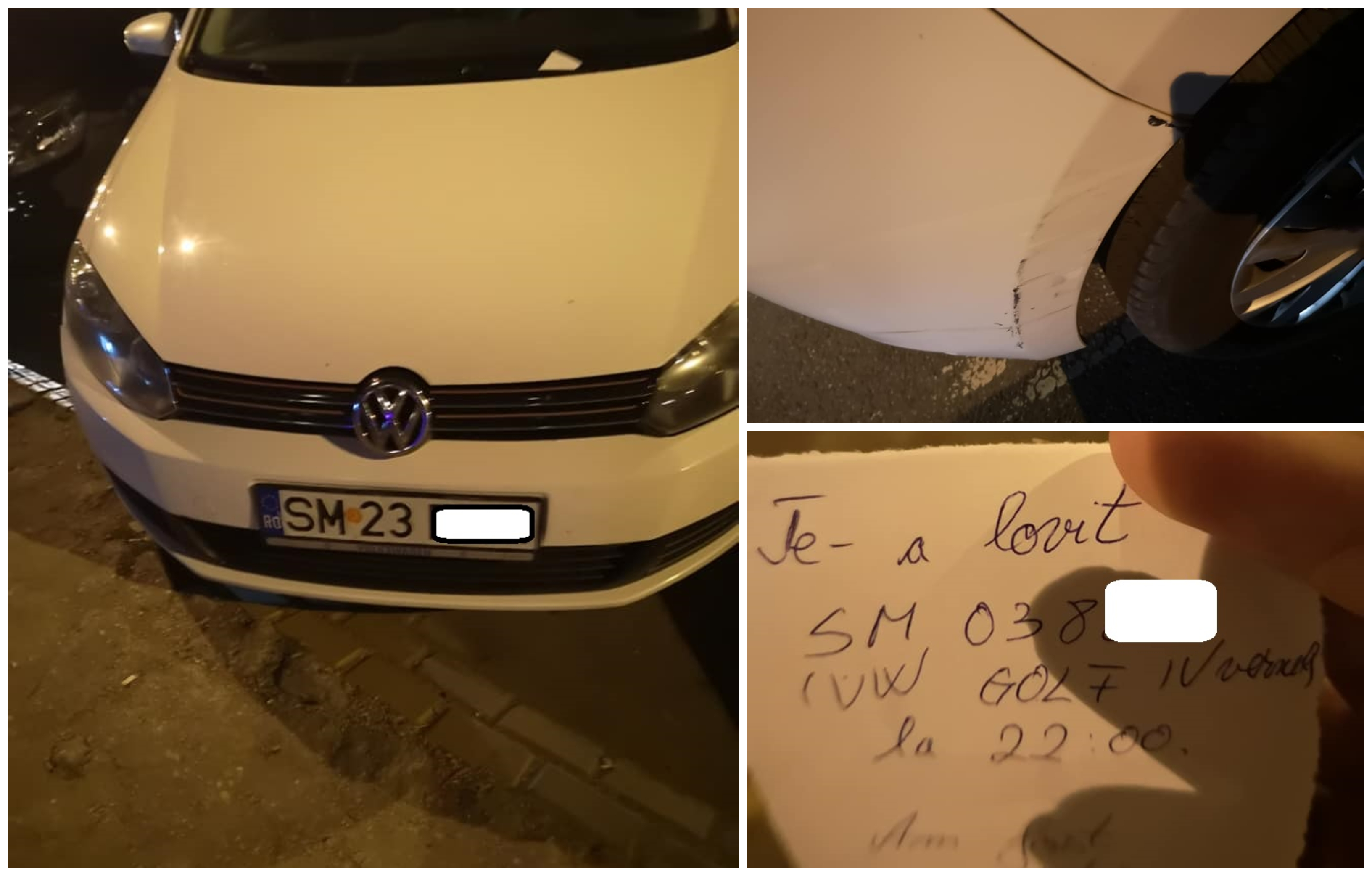 FOTO. O șoferiță a lovit de TREI ori o mașină în centru! După care a plecat liniștită