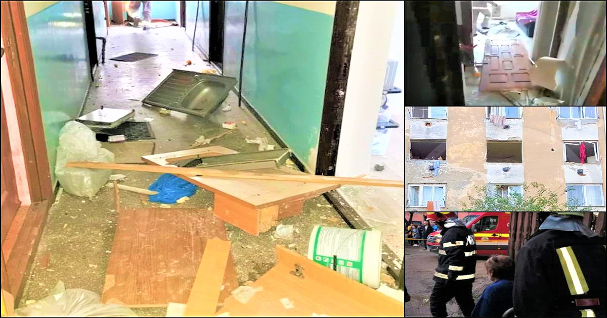 FOTO/VIDEO. Explozie la un bloc din Satu Mare: Filmul evenimentelor. Reacția autorităților