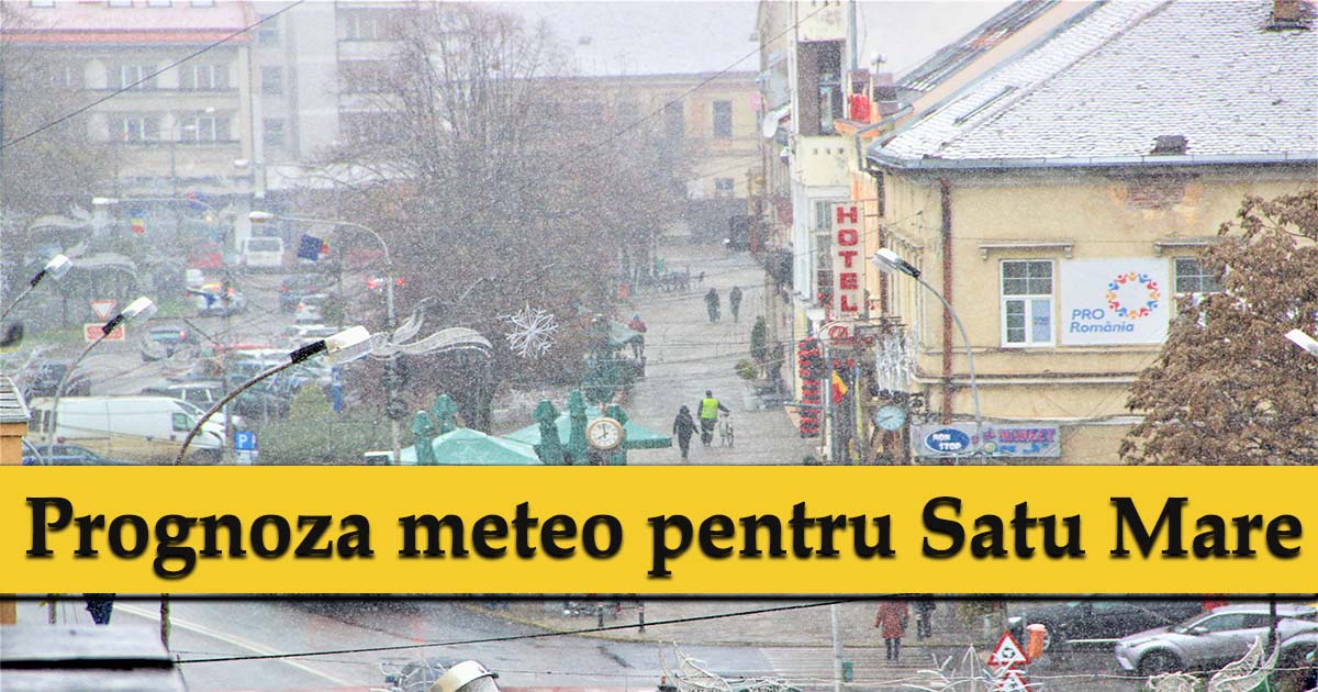 Prognoza meteo: Cât timp vor dura precipitațiile și ce temperaturi vor fi la Satu Mare