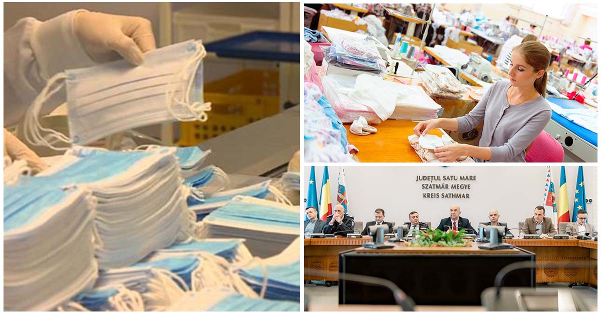 Industria textilă din Satu Mare, recrutată în lupta cu COVID-19. Prefectura a făcut demersuri