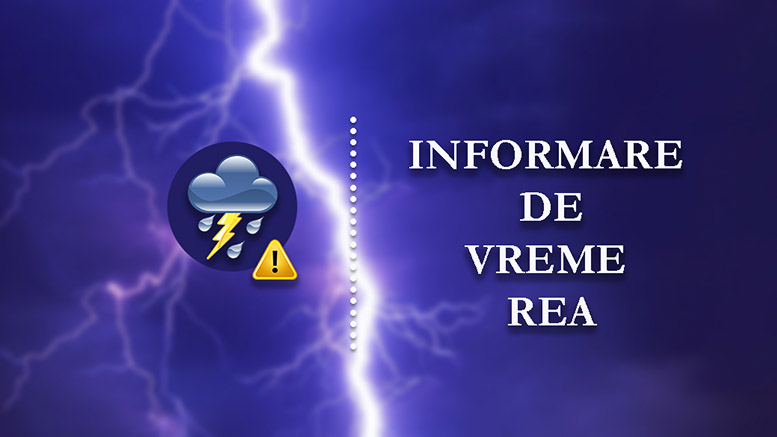 Avertizare ANM: Se strică vremea. Urmează furtuni, averse și vânt puternic, în mare parte din țară