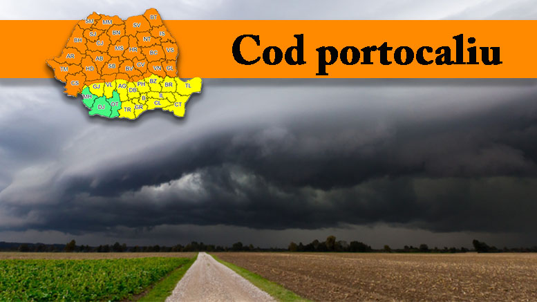 ATENȚIE. Cod Portocaliu de vreme severă pentru județul Satu Mare
