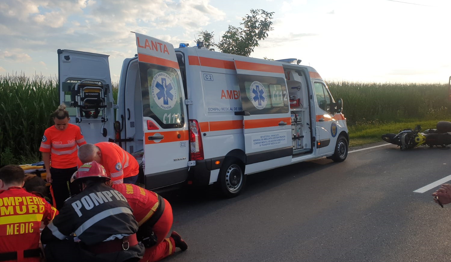 Șofer beat și laș, în Carei! A lovit un mopedist și a fugit de la locul accidentului