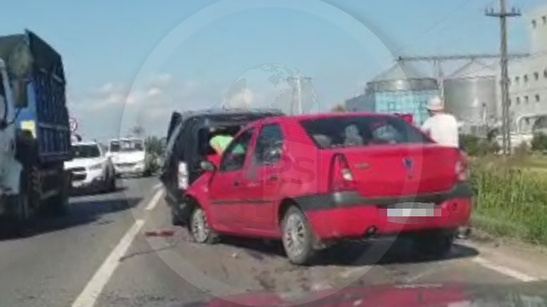 VIDEO. Accident �n lan? pe DN19, �ntre Satu Mare ?i Botiz