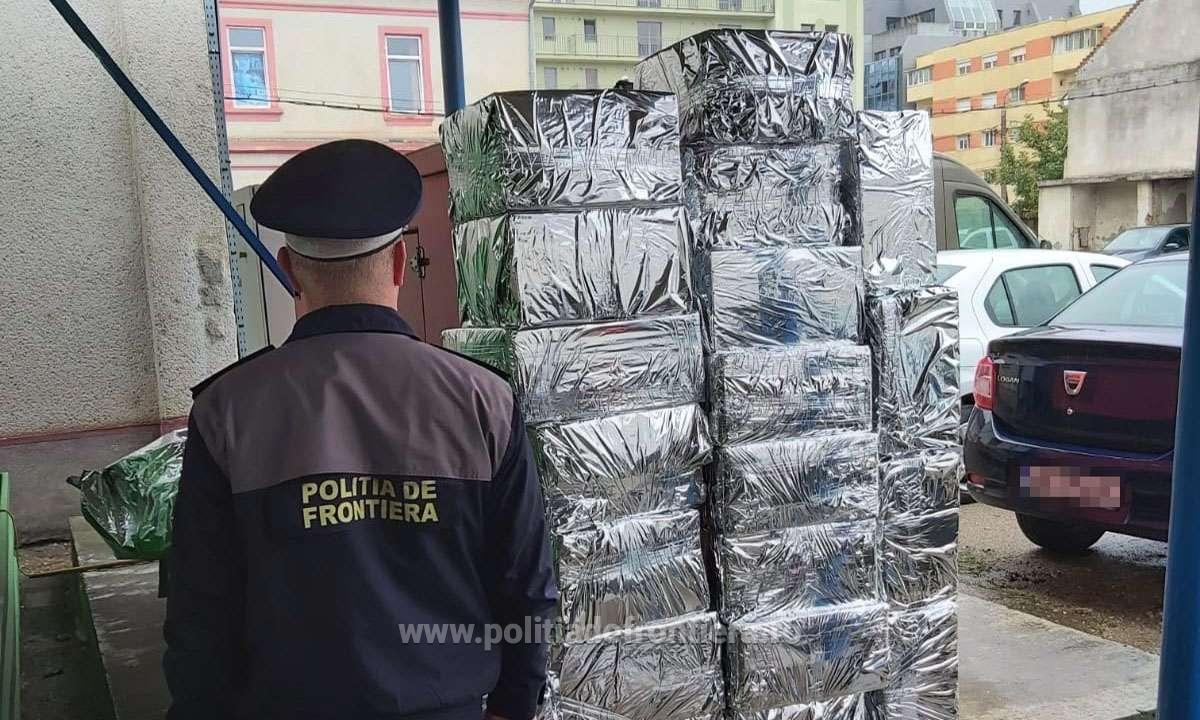 FOTO/VIDEO. Captură mare de țigări pe DN 19, între Satu Mare și Carei! Cum a fost prins șoferul