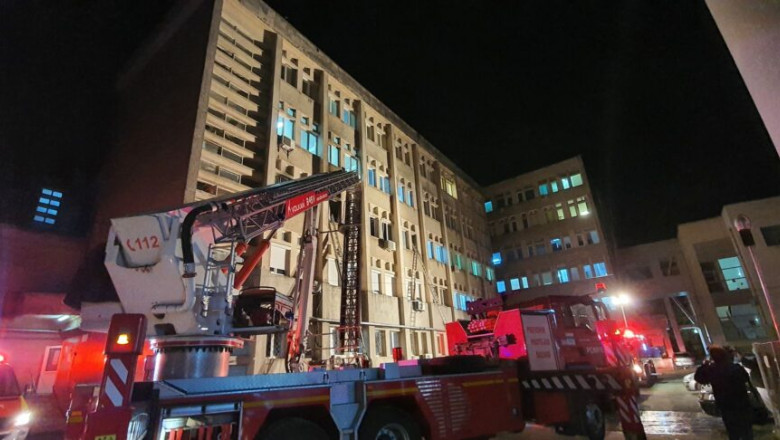 FOTO/VIDEO. Un spital din România a luat foc! Zece pacienți cu COVID decedați