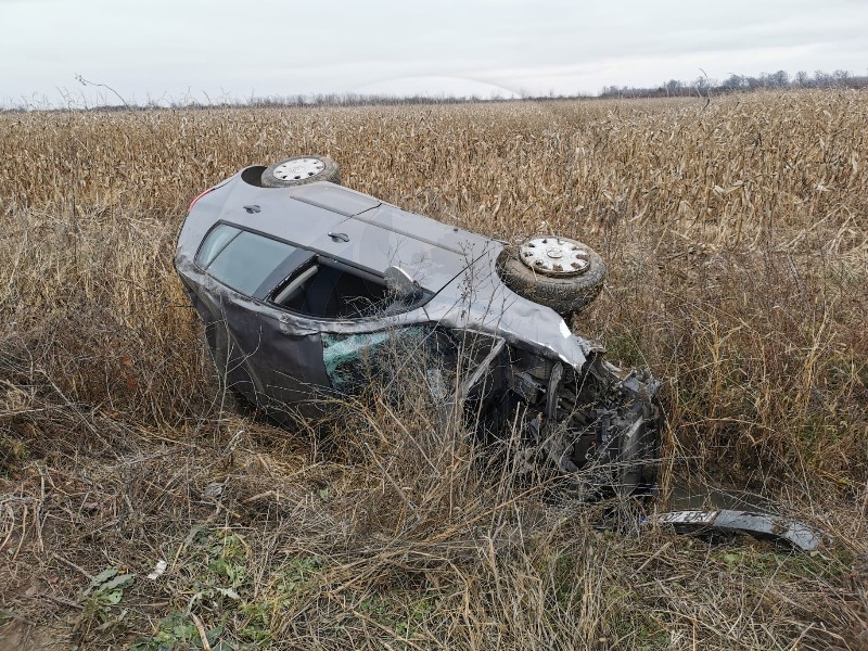 Copil rănit într-un accident, în județul Satu Mare. Șoferul a ajuns cu mașina în șanț