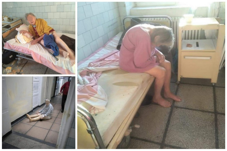 FOTOGALERIE. Spitalul groazei din România! Pacienți dezbrăcați sau morți, uitați pe holuri și paturi