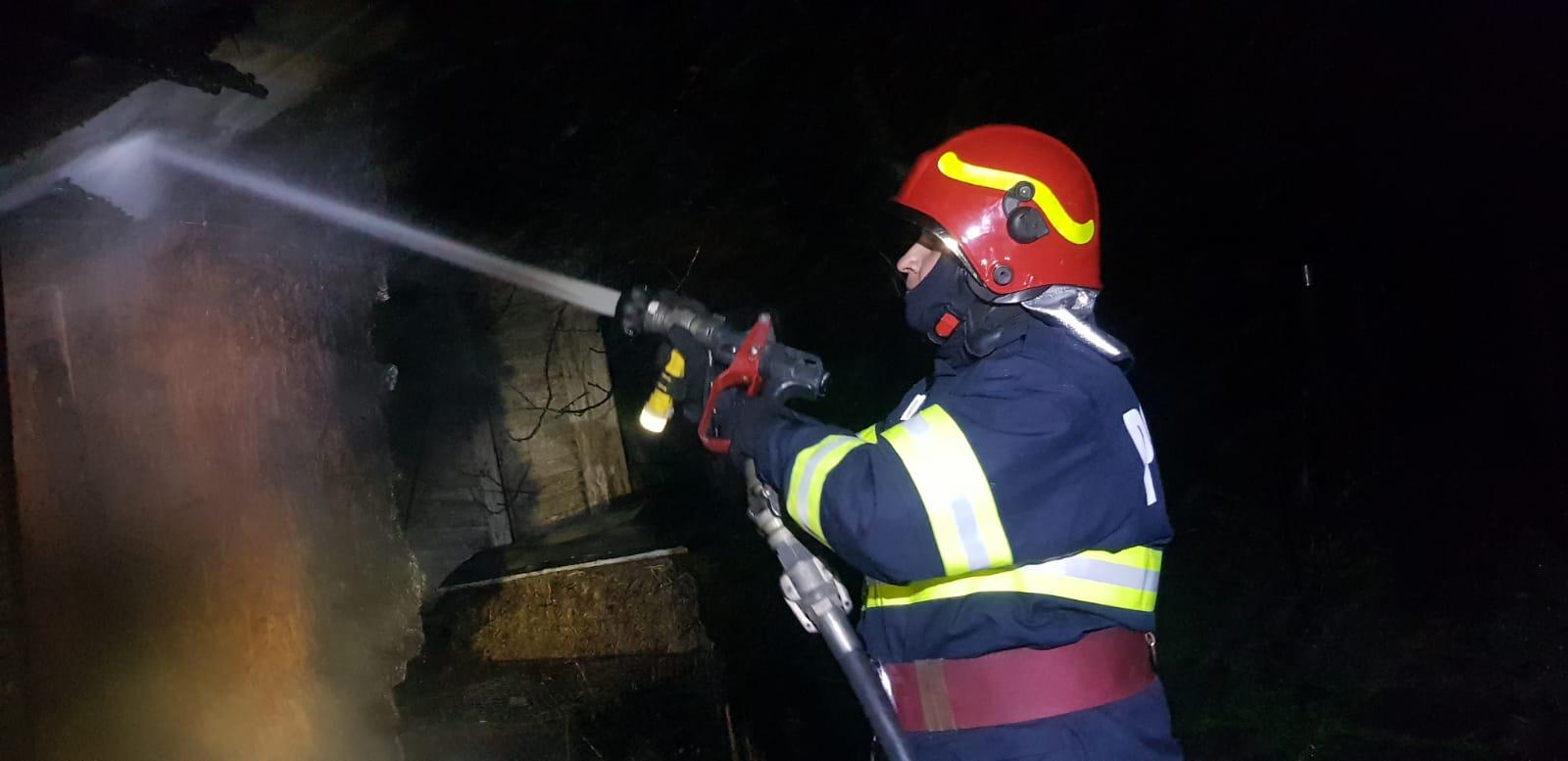 FOTO. Incendiu în municipiul Satu Mare. Au vrut să afume cârnați, dar au făcut scrum afumătoria