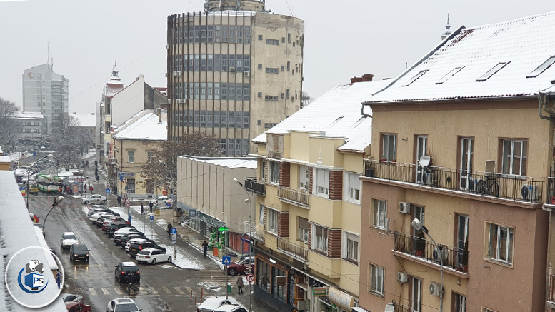 HARTĂ. Cod galben și portocaliu de ninsoare în județul Satu Mare