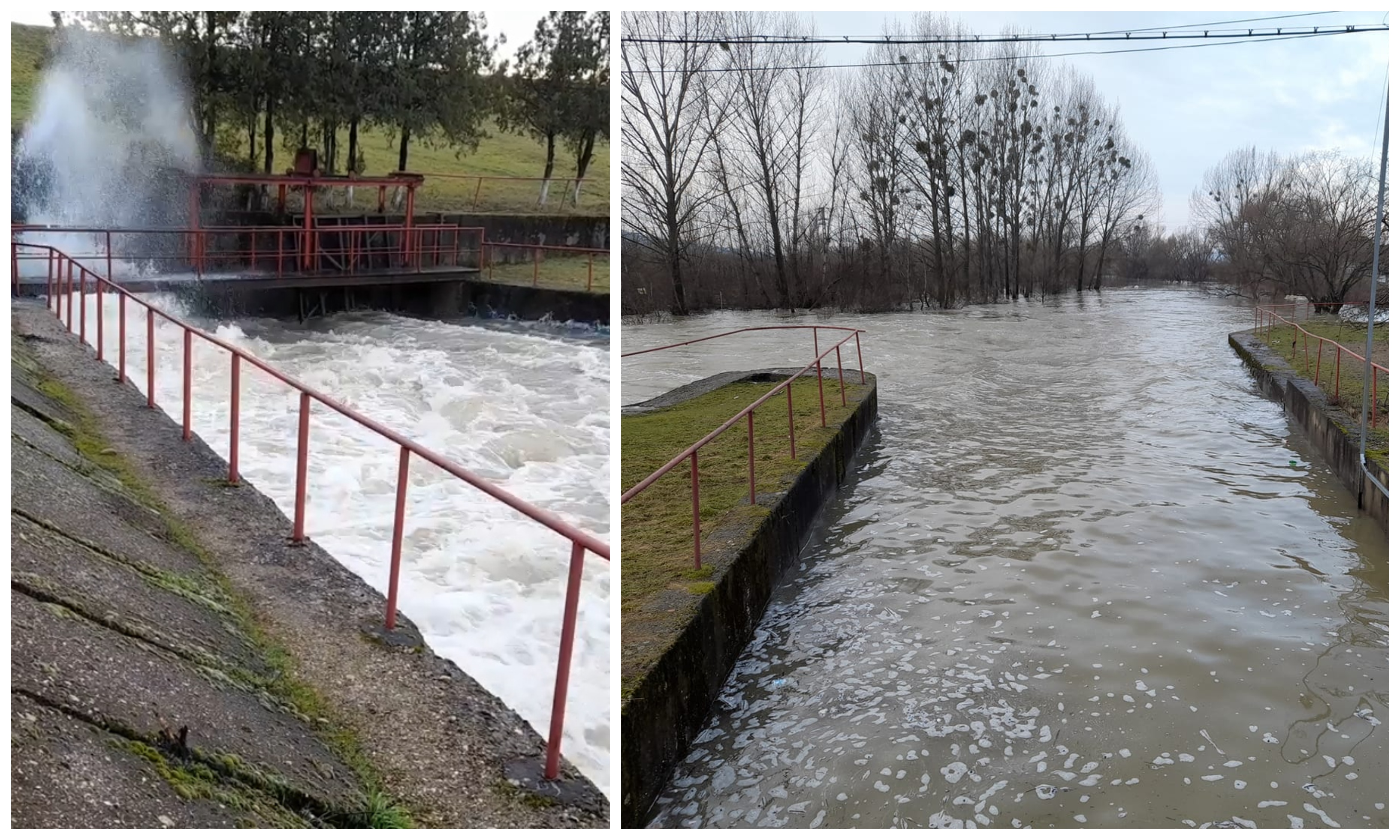 FOTO/VIDEO. Pericol real pe unele râuri din județul Satu Mare. S-au depășit cotele de inundații