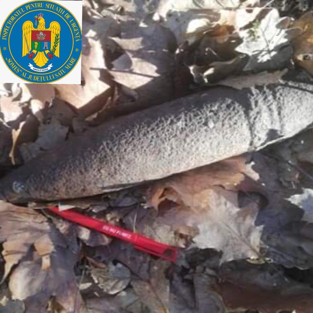 FOTO. Pericol de explozie în județul Satu Mare. S-a găsit o bombă