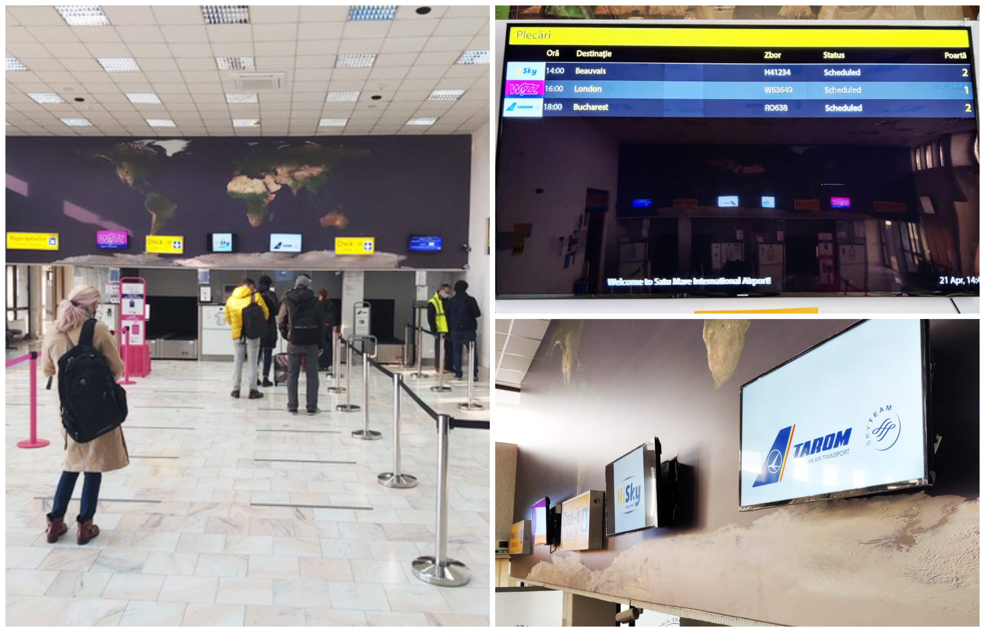 FLAGRANT. Bărbați prinși cu certificate COVID false în Aeroportul Satu Mare