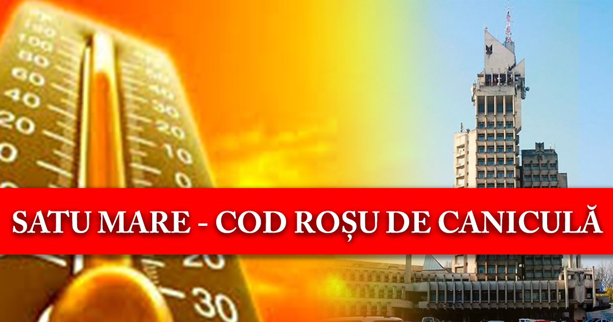 Codul Roșu de căldură, prelungit la Satu Mare. Avertizarea meteorologilor