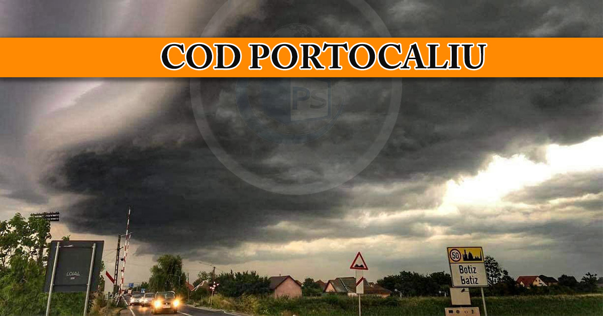 Două localități din Satu Mare, sub Cod portocaliu de vreme rea