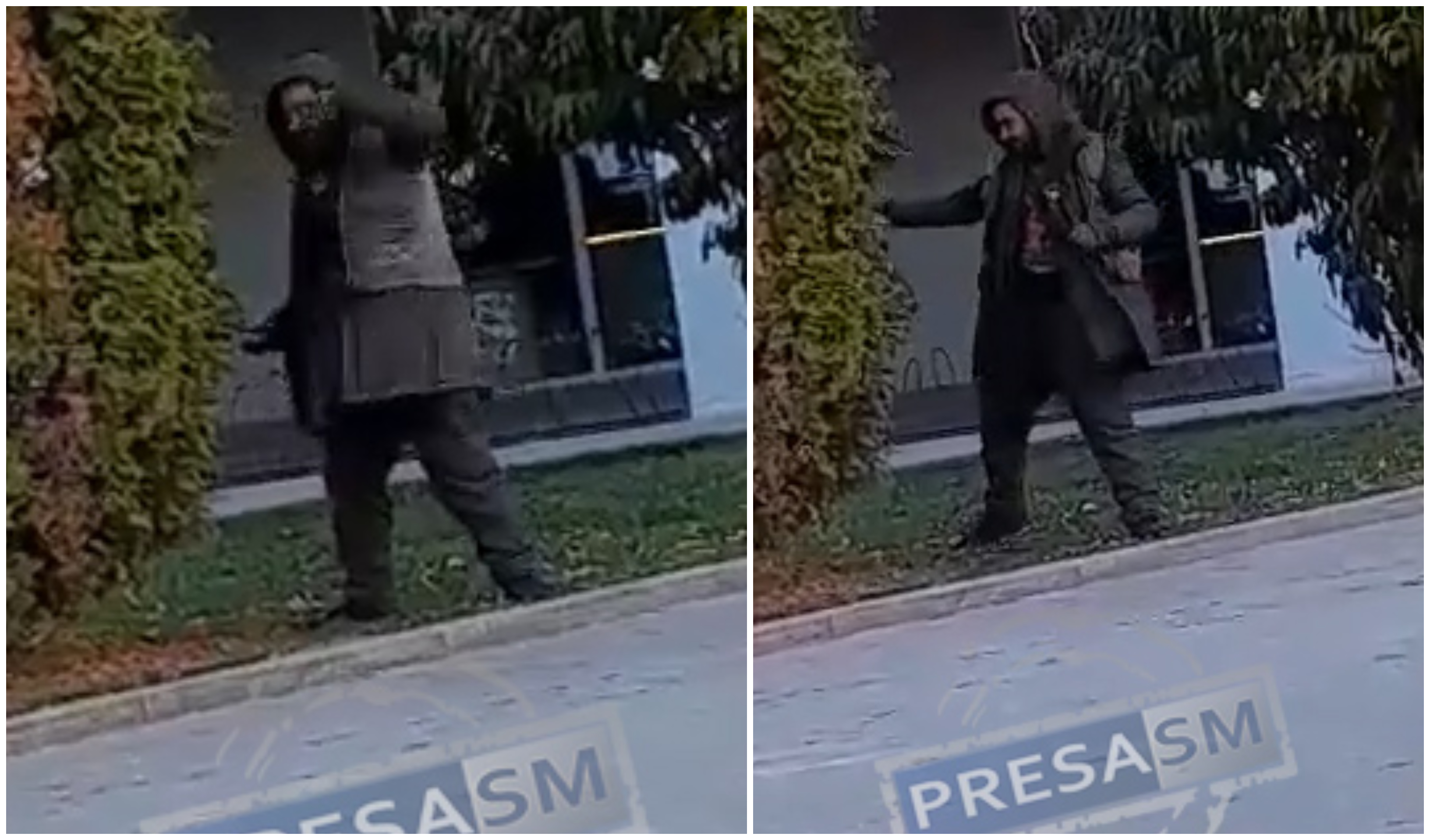 VIDEO. Agresszív hajléktalan kóborol a városközpontban