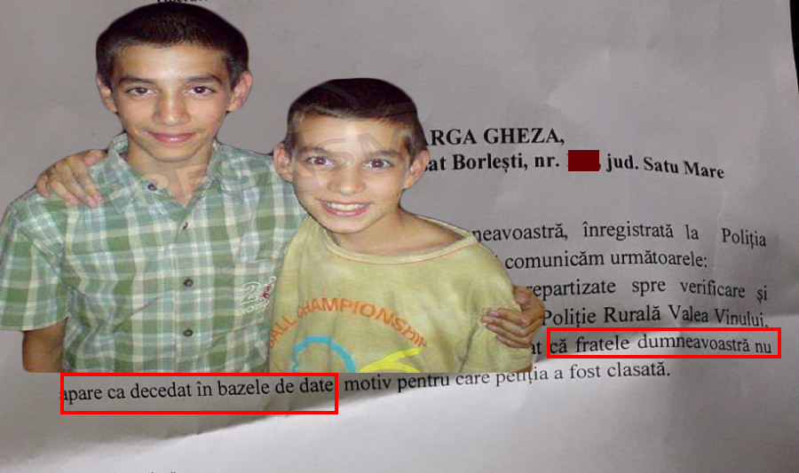 FOTO. Un sătmărean merge la CEDO. Fratele e mort de 6 ani, dar apare viu în acte
