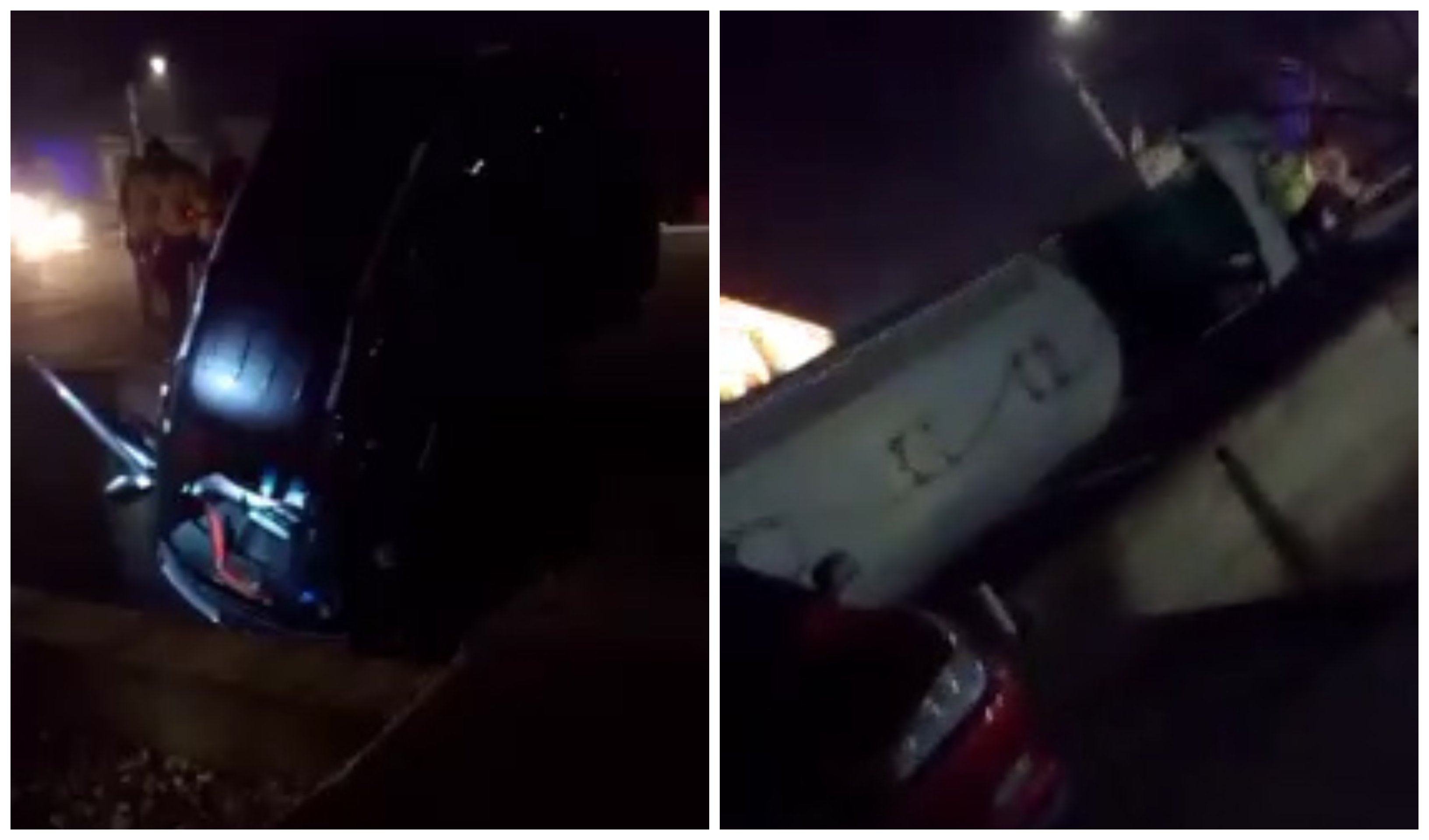 FOTO. Accident grav, cu victimă. TIR răsturnat, mașină în șanț, pe DN1C, între Satu Mare și Baia Mare