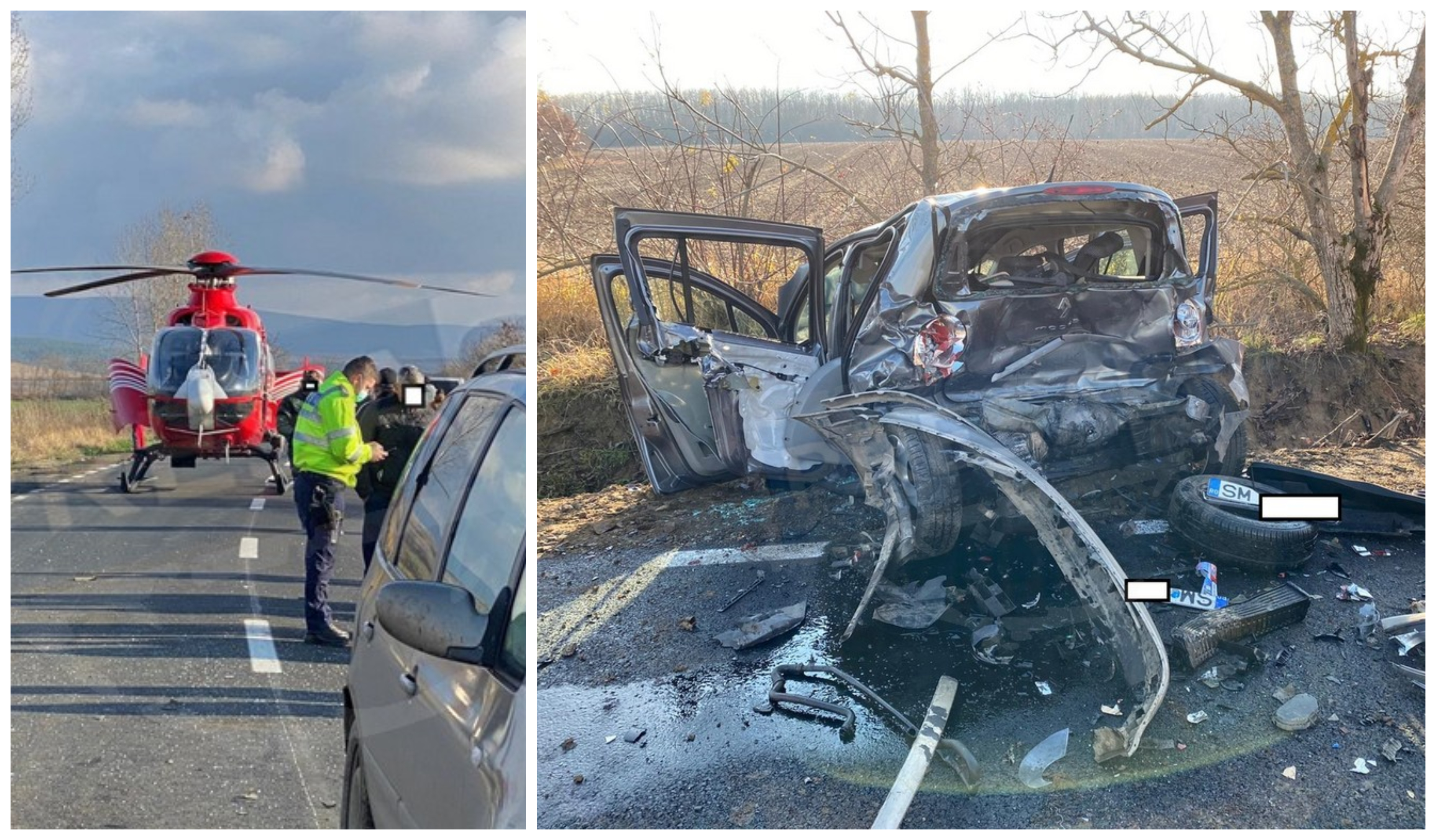 FOTOGALERIE. Concluziile accidentului mortal. Un tânăr șofer din Stâna a distrus o familie
