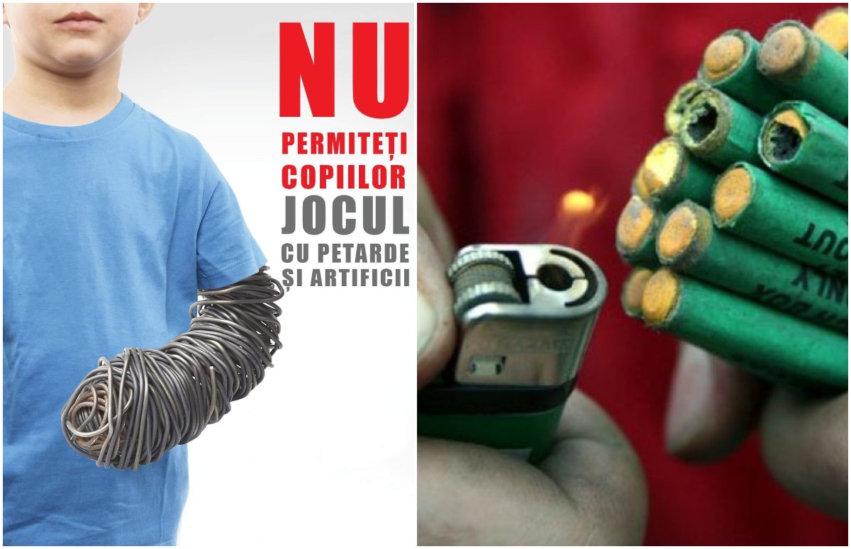 Părinţi, mare atenţie la cei mici! Trei copii din țară, la un pas de tragedie după ce mai multe pocnitori le-au explodat în faţă