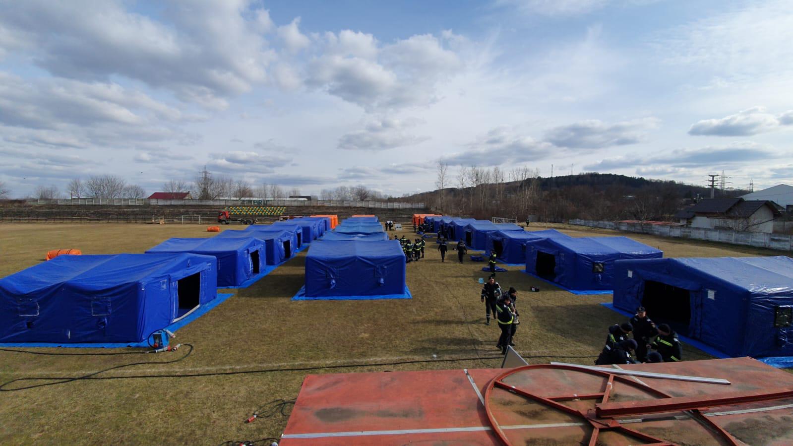 Tabăra de refugiați din județul Satu Mare, ridicată la Tarna Mare. Mobilizare pe toate liniile