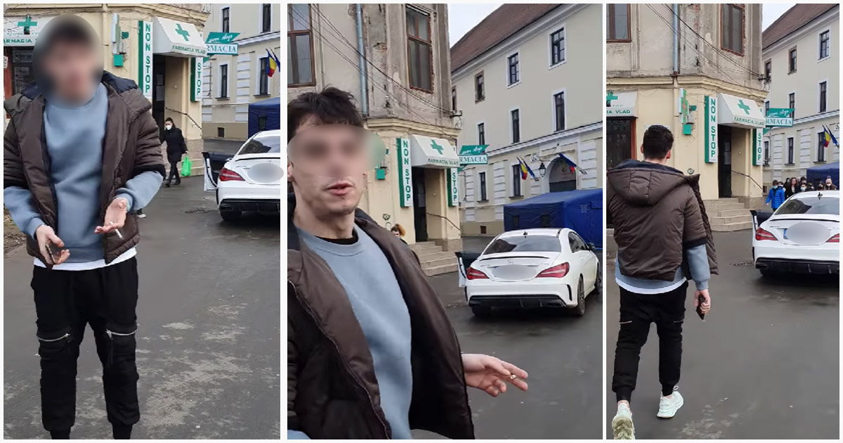 VIDEO. Șoferul care a înjurat și scuipat un pieton, a fost amendat. Are de plătit mii de lei