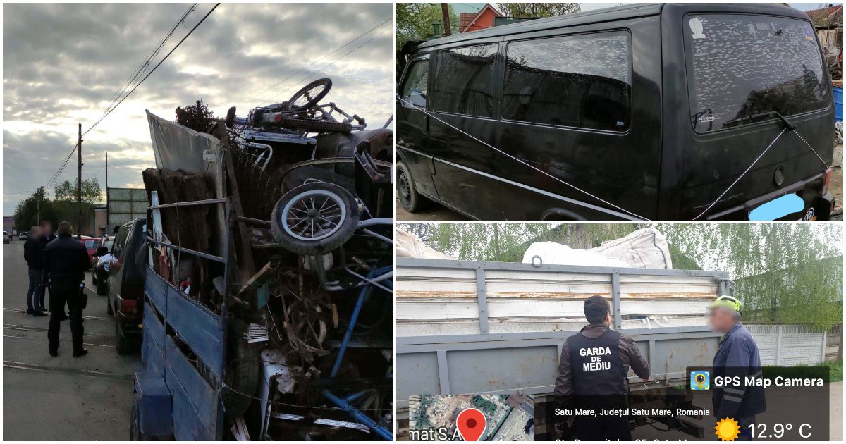 FOTO. Lăsați fără mașini și cu amenzi de zeci de mii de lei. Garda de Mediu Satu Mare face controale