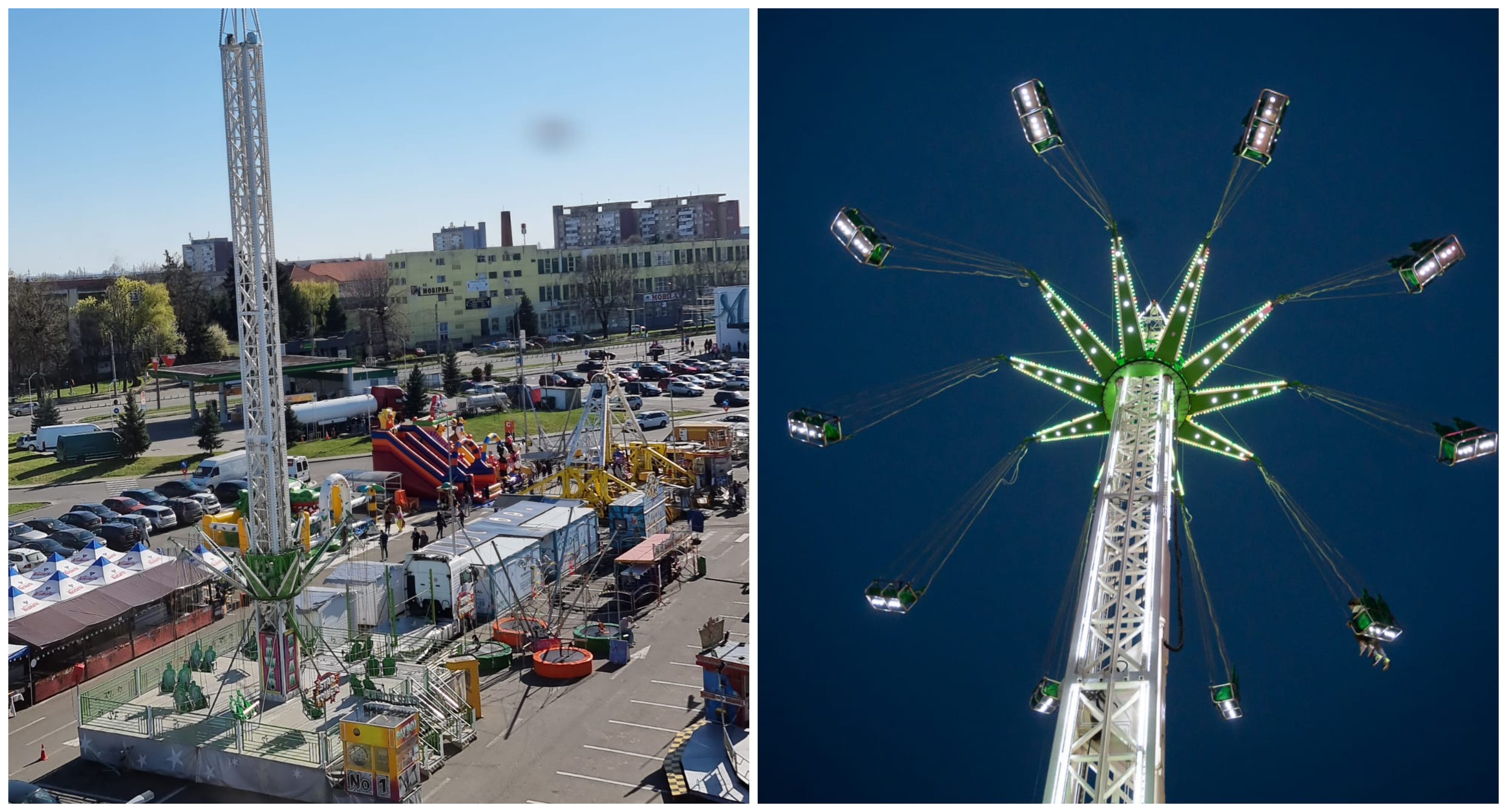 Roată gigant și cea mai mare pistă de mașinuțe! În parcarea Shopping City Satu Mare